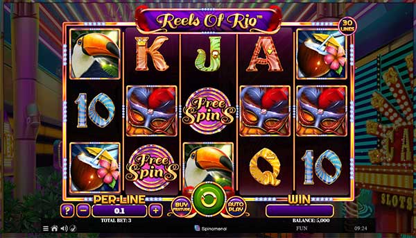 Spinomenal releases its marvellous Reels of Rio slot
