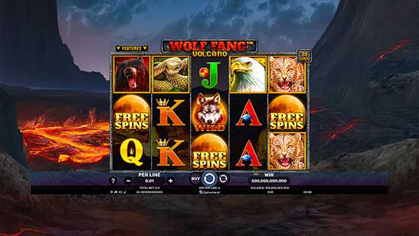 Spinomenal unleashes Wolf Fang Volcano slot