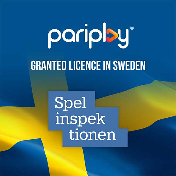 Pariplay® granted B2B supplier licence from Swedish Gambling Authority