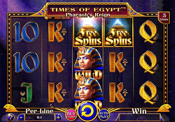 Spinomenal releases Times of Egypt – Pharaoh’s Reign slot