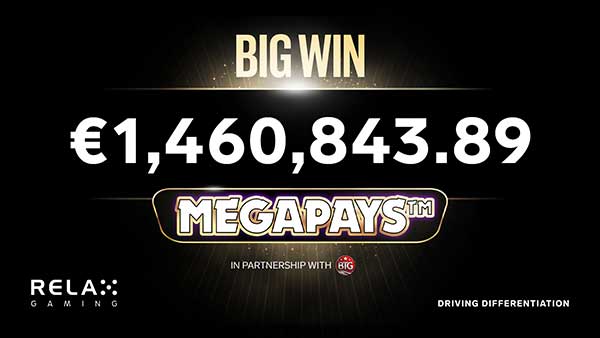 Unibet player celebrates €1.4 million Megapays™ jackpot