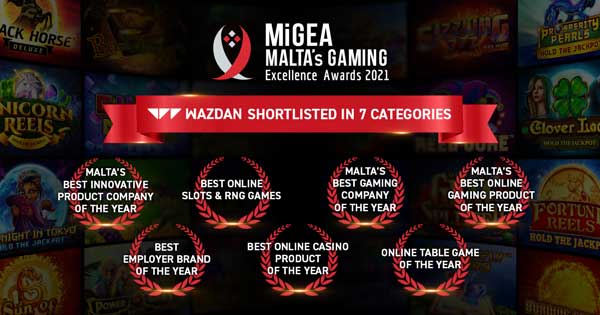 Wazdan celebrates seven nominations at Malta iGaming Excellence Awards