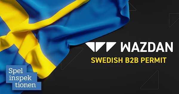 Wazdan acquires a B2B supplier permit from the Swedish Gambling Authority