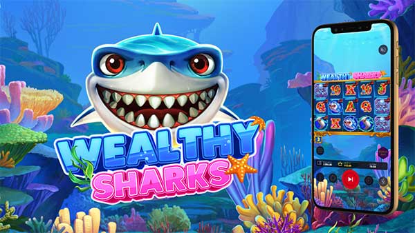 Explore the depths of the ocean in latest ‘Powered by OneTouch’ title Wealthy Sharks
