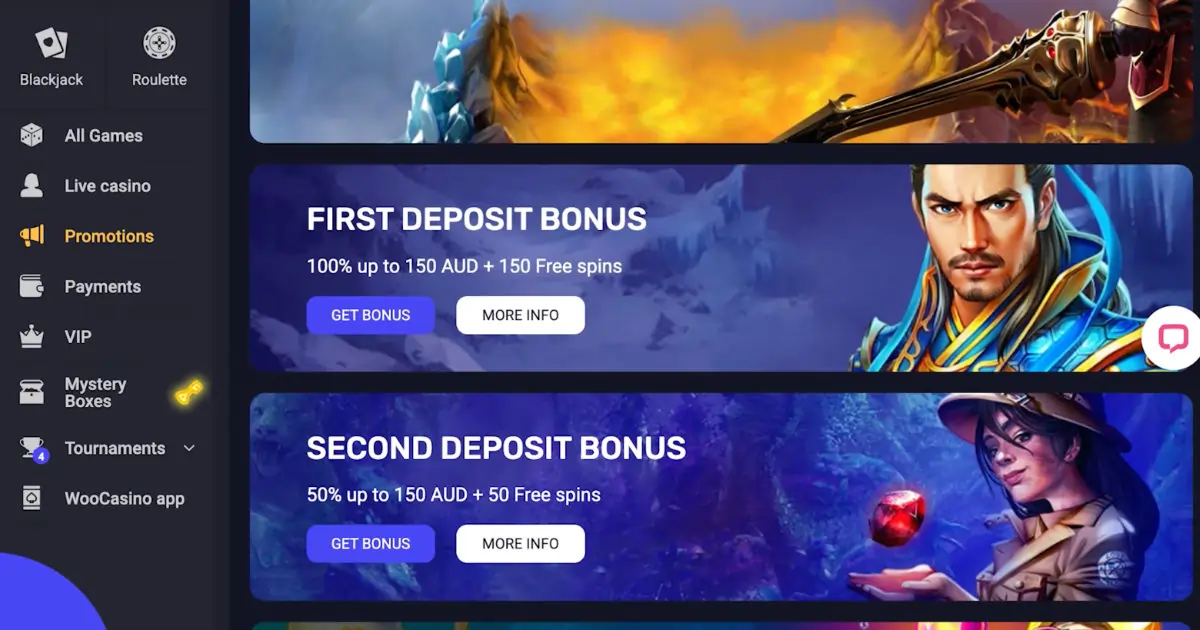 Woocasino Casino Promotions