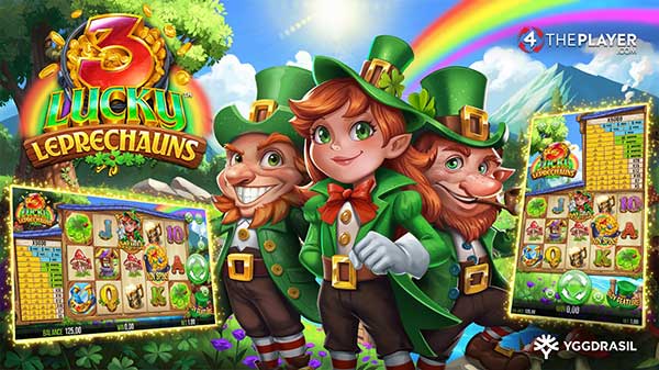 Yggdrasil journeys to the end of the rainbow in 3 Lucky Leprechauns!