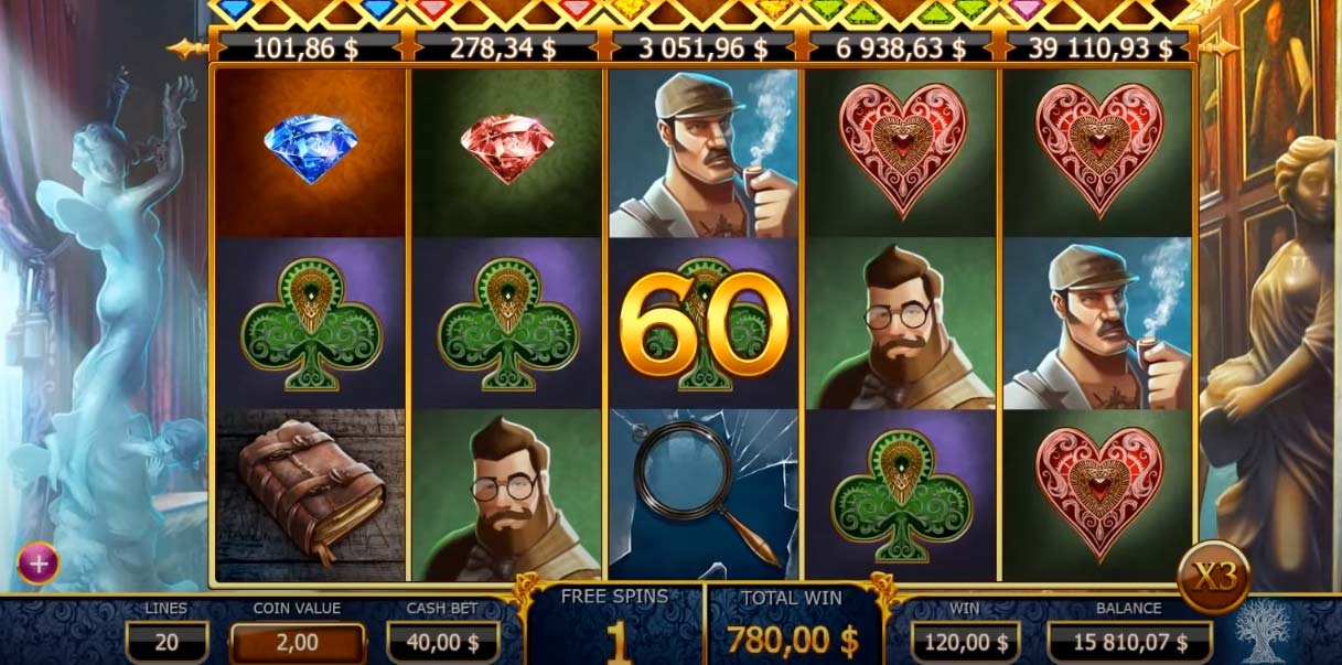 Holmes and the Stolen Stones Slot by Yggdrasil Gaming